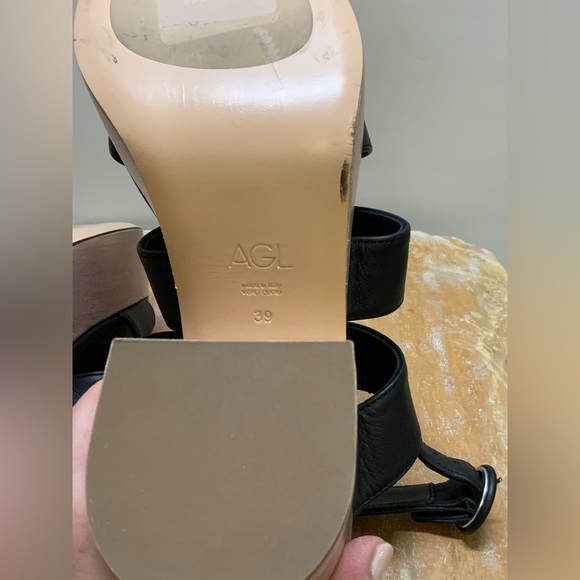 NWOT- AGL Attilio Giusti Leombruni Sista Slingback Platform Sandal EUR 39 US 9 - Picture 10 of 11